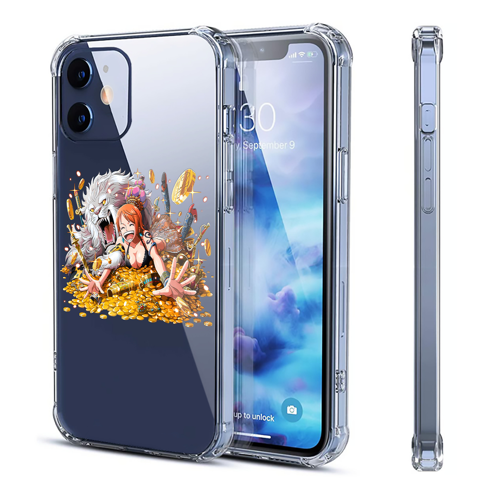 （画像用） ワンピース ナミ ONE PIECE Nami 【iPhone 12シリーズ対応】透明スマホケース（クリアソフトケース）